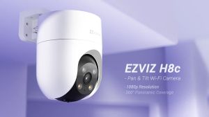 EZVIZ H8C 4MP 2K+ COLOR NIGHTVISION PTZ Wi-Fi OUTDOOR IP CAMERA with 2-WAY TALK Audio