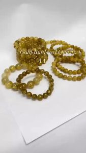 สร้อยแขนหินไหมทอง เนื้อจักรพรรดิ์แบบใส เพิ่มความมั่นใจ