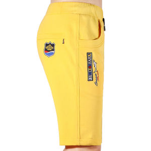 Summer New Mens Cotton Sports Shorts Straight Leg Five-Quarter Elastic Pants Fashionable Urban Style Youth Size Bruce & Shark