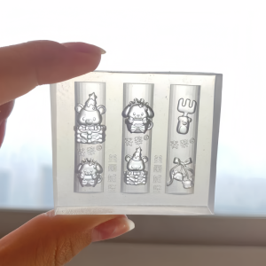 1PCS Cute Nail Silicone Mold Kitchen Cute Pet Bear Dog Cake Ice Cream Fork Spoon Dessert 3D Mold Nail DIY Decoration