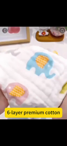 100% COTTON soft towel Baby Natural Muslin Cotton Baby Soft Newborn Baby Face Towel towel for kids Ultra-Soft Baby Towels Antibacterial 6-layer Cotton Towel Newborn Baby Face Towel for Kids 25*25cm