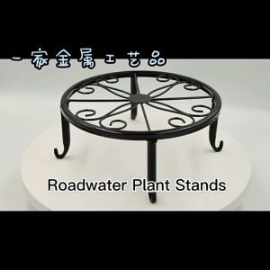 Johor Seller Plant Stand Floor Flower Pot Rack Round Metal Home Garden Indoor Outdoor Balcony Decoration