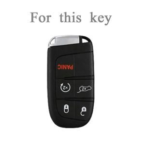 5 Buttons Smart TPU Remote Car Key Shell Fob for Jeep Renegade Compass Auto SUV Keyless Entry Fob Case Cover