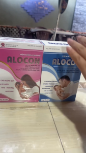 Viên uống tăng khả năng thụ thai Alocon nữ Vạn Tam hộp 30 viên giúp điều hòa kinh nguyệt khỏe buồng trứng dễ mang thai tự nhiên