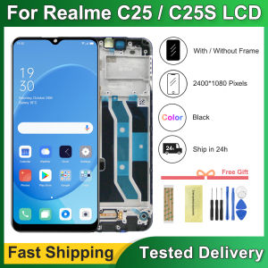 6.5" Display For OPPO Realme C25 RMX3193 RMX3191 LCD Screen Touch Digitizer Assembly For Realme C25S RMX3195 RMX3197 LCD