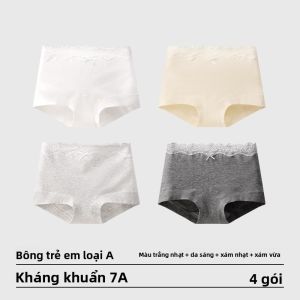 Quần lót tam giác AIMO cho nữ vải cotton 100% mỏng kiểu cạp vừa kháng khuẩn