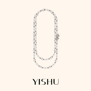 YISHU | Dây Chuyền Dài Hình Cung Đèn Có Ngọc Trai