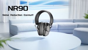 New Bee NR90 Noise Reducing Earmuffs SNR 35 dB Noise Reduction Hearing Protection Ear Muffs Folding Safety Earmuff for Noise Impact Sport Sleep Shooting