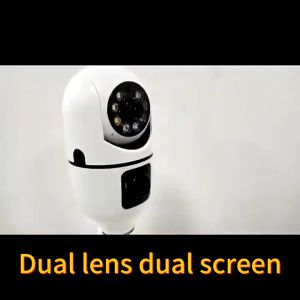 Kamera CCTV dual lens Cam720 koneksi 360° Pemilik lampu kamera dua dengan audio dan speaker wireless CCTV Lampu WiFi Full HD View Remote Monitoring Smart IP Kamera