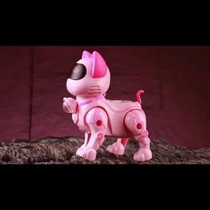 Đồ Chơi Mèo Robot Điện Tử Cho Trẻ Em Thú Cưng Tương Tác Biết Đi Hát Kèm Dây Dắt Màu Hồng Quà Sinh Nhật Cho Bé Trai Và Bé Gái