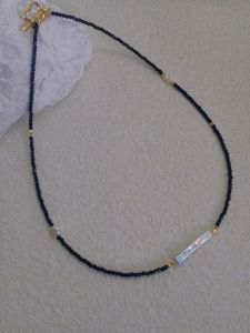 Original Design Short Crystal Natural Pearl Silver Bead Necklace Womens Fashionable Versatile Crystal Pendant Jewelry