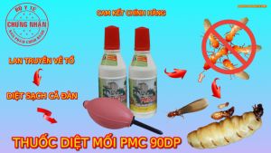 Thuốc diệt mối lan truyền TẬN GỐC chính hãng dạng bột PMC 90DP - 80gr kèm 1 cây bóp bột