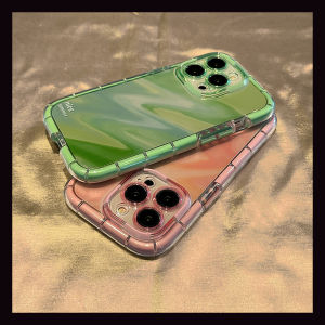 Yezhong Apple 14 pro Max Phone Case Womens New Creative Thickened Watercolor Rendering Protective Cover for iPhone 13 pro 12 pro 11