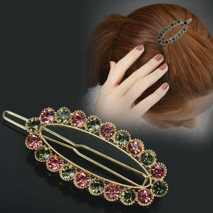 สไตล์เกาหลี หัวเข็มขัดกบฝังเพชร เสื้อท่อนบน คลิปด้านข้าง กิ๊บติดผม น่ารัก Bangs Clamp ผู้ใหญ่ Edge Clamp ด้านหลังหัวคลิปด้านข้างผมรุ่นใหม่ Headwear