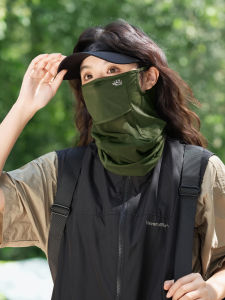 BILLI ZILLY | หน้ากากกันแดดแบบสวมหัวผ้าไหมน้ำแข็งสำหรับผู้หญิงในฤดูร้อน ป้องกันแสง UV ป้องกันคอ ป้องกันแสงแดด สไตล์ Facekini สำหรับขี่จักรยานและขับรถ