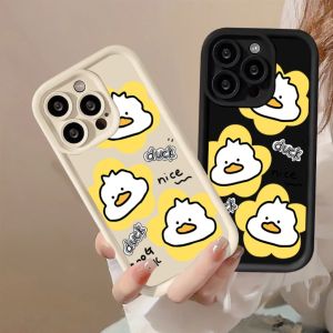 Compatible with iphone 14 Pro Max Phone Funny three little ducks 12 13 14 15 11 Pro Max Casing silicone xr xs Max 7 8 Plus