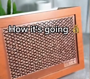 【24h Ship】Wooden Cash Saver Money Box Coin Counter Piggy Bank Wood Money Bank With Saving Goal And Numbers 存钱箱