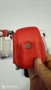 DOMPET STNK MOBIL KULIT LOGO SUZUKI GANTUNGAN KUNCI MOBIL MOTOR HITAM MERAH COKELAT