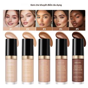 Kem Nền Che Khuyết Điểm Đa Năng - Kem Che Khuyết Điểm Dưỡng Ẩm Lâu Trôi Không Chứa Dầu Với Chức Năng Tạo Khối Làm Nổi Bật & Chỉnh Sửa Cho Lớp Trang Điểm Trên Khuôn Mặt