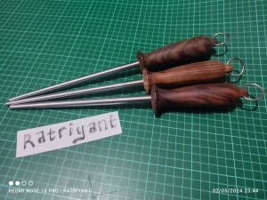 Sharpening dan Honing Asli Baja gagang rosewood (HALUS)
