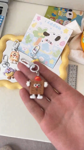 BW-C1416 Gantungan Kunci Mini Resin Keychain Model Cookies Cake Serbaguna / Gantungan Kunci Motor