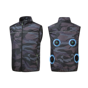 Áo Vest Thoáng Khí Cho Mùa Hè Tích Hợp 4 Quạt Làm Mát Ngoài Trời Chống Mồ Hôi Chất Liệu Polyester Dành Cho Nam & Nữ