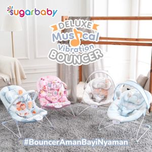 Sugar Baby New Deluxe Musical Vibration Bouncer/Ayunan Bayi/Bouncer Bayi