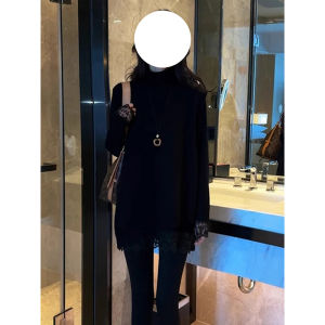 French Style High-end Asymmetrical Sleeveless Knit Vest Set