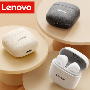 Lenovo | Lenovo EA166 TWS Bluetooth 5.4 Wireless Leather Earphones Stereo ENC Noise Cancelling Headphone 38ms Low Latency Gaming Headse