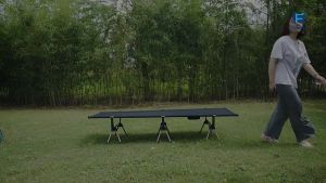 Hitorhike x Homful  Camping Cot  เตียง สนาม โครงอลูมิเมียม น้ำหนักเบา ปรับความสูงได้  ส่งไวจากกทม.