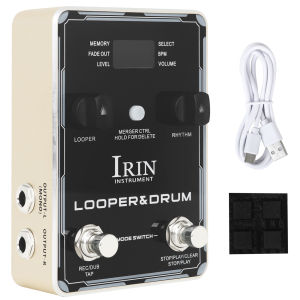IRIN Guitar Pedal Phrase Loops&Drum Effects Pedal XS-02/04 40 Storage 160 Minutes Recording Time  Electric Guitar Accessories
