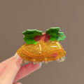 Christmas Bell Hair Clip Cute Female Shark Clamp Small Size Elegant Hair Card Personal Care Hairdressing Tool by THIRDOW. 