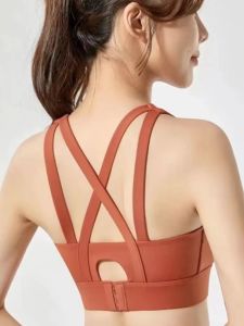 Shockproof Gathering Sports Bra For Yoga Fitness Outerwear
