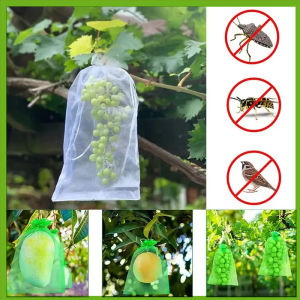 Nylon Fruit Protect Mesh Net Bag Garden Fruits Net Agriculture Garden Vegetable Protection Beg Jaring Pelindung Buah
