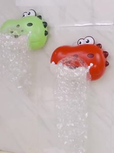 CONUSEA | Infants Bath Toy Dinosaur Bubble Machine Music Automatic Bubble Blower Electric Suction Cup Children Bathing Companion for Baby