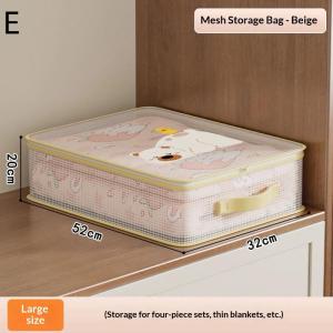 preferredLarge Capacity Transparent Mesh Zipper Bags for Clothing Organizer Home and Travel Useproduct