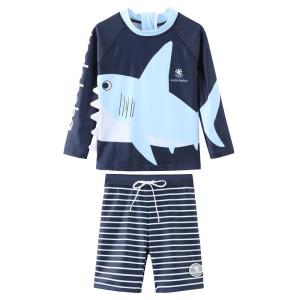 VODABEBA | Shark Cartoon Sun Protection Boys Swimsuit