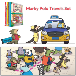 WS E - Marky Polo Travels (Full Set) (3 Books) Children Book Age 3-9