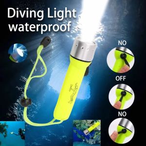 Powerful Flashlight onthe Battery Mini Portable High Lumen LED Diving Flashl Waterproof Flashlightight Lantern Camping Emergency