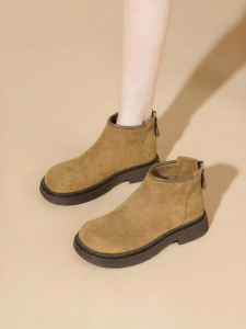 Josiny | Womens Birkenstocks Ankle Boots New Arrivals Autumn and Winter Round Toe Chelsea Boots