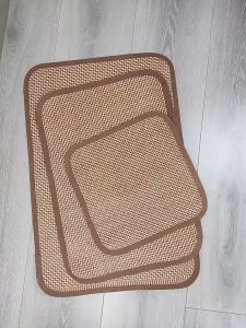 Pet Cooling Mat Grass Rattan Mat Summer Pad Cat Dog Mat Anjing Kucing Scratching Mat Bed Square Mat