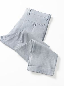 Classic Mens Linen Casual Pants Breathable Comfortable Business Style Slim Fit Summer Season Fashionable Urban Look