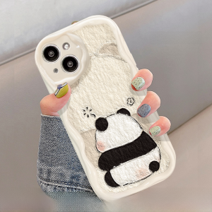 Applicable to Xiaomi 14 Phone Case New Arrival Xiaomi 13/11 Cream Pattern 10S Womens Note9/12pro + Stereo Panda Doll Redmi K70/K60 Soft Case K50/K40 Drop-Resistant Protective Case 5G