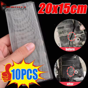【Pphha】10PCS Car Bumper Welding Wire Repair Mesh Stainless Steel Metal Welded Mesh Car Body Plastic Hole Crack Patches Trimmable Welding Mesh