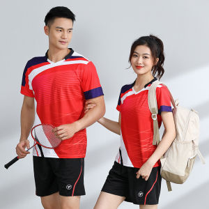 New Women's Badminton & Tennis Shirts: Dry Fit Print Sports Match Jerseys & Pingpong Shirts