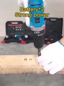 【COD】Cordless Drill Heavy Duty Brushless 2 Battery 48V-168V 12V Japan Made Set Original Rechargeable Portable Cordless Hand Drill Electtic Drill Power Tool For Motocycle For Wood Working Wireless Drill Full Set On Sale