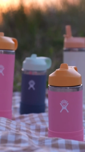 Hydro Flask 18oz Kids Wide Mouth Straw Cap - Coconut