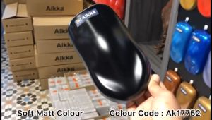 AIKKA AK17752 Super Black | Soft Matt Series | Automotive 2K Car Paint Motor Aerosol Spray Cat Bancuh Kereta DIY 黑色 车漆
