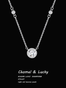 Star Point Pure Silver S999 Necklace for Women Luxury Minimalist High-End Design Sensation Clavicle Chain Birthday Gift