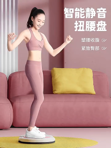 Rotating waist twisting disc fitness equipment for womens home fitness slimming stepping silent